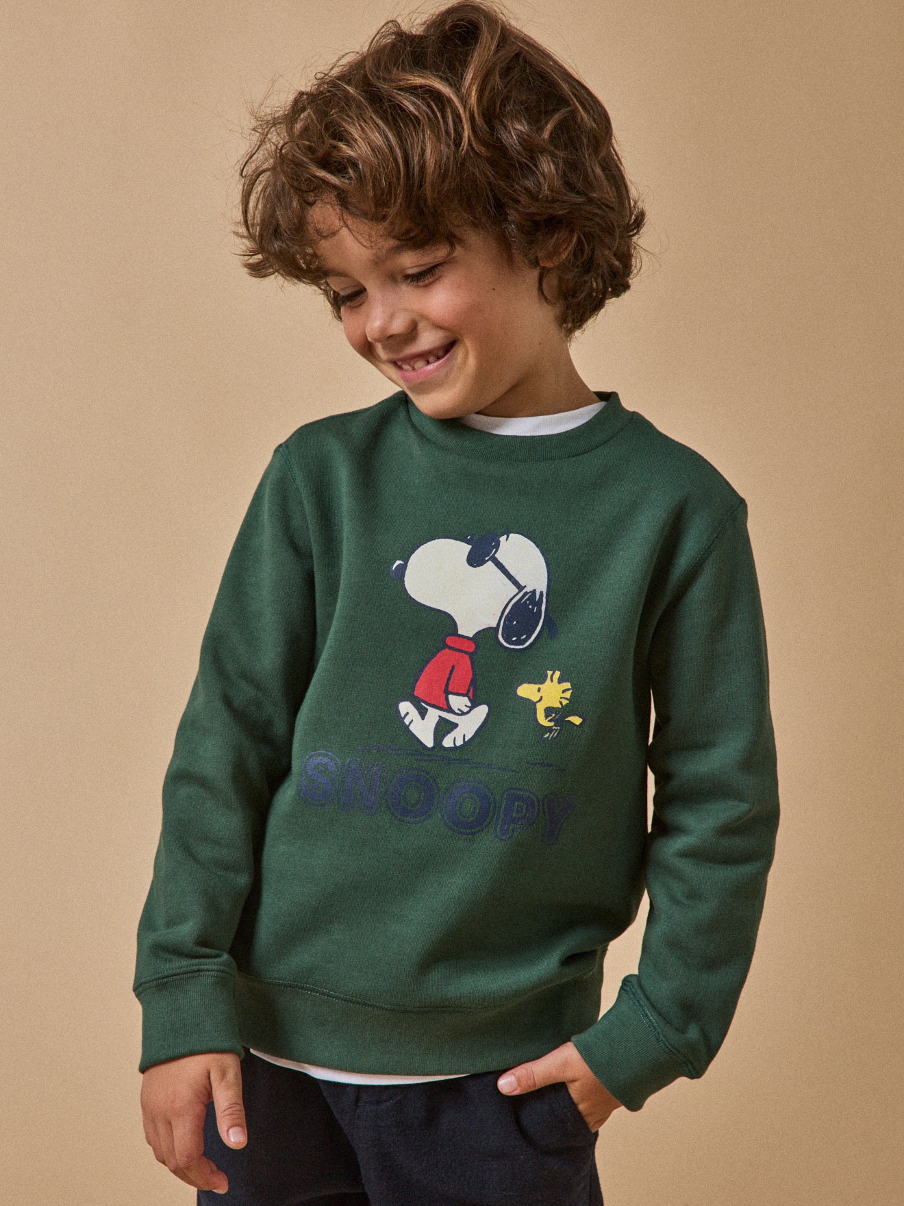 Kinder-Sweatshirt Cyrillus X PEANUTS(TM) – Snoopy Kollektion