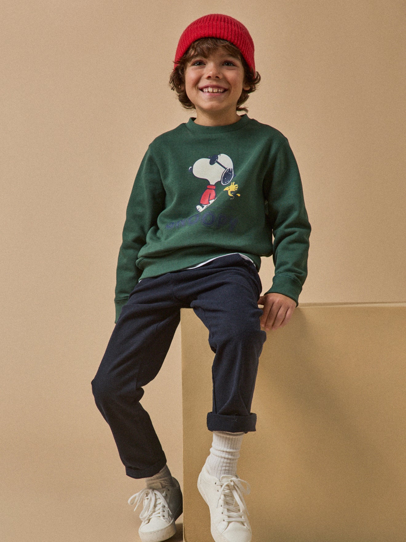 Kinder-Sweatshirt Cyrillus X PEANUTS(TM) – Snoopy Kollektion