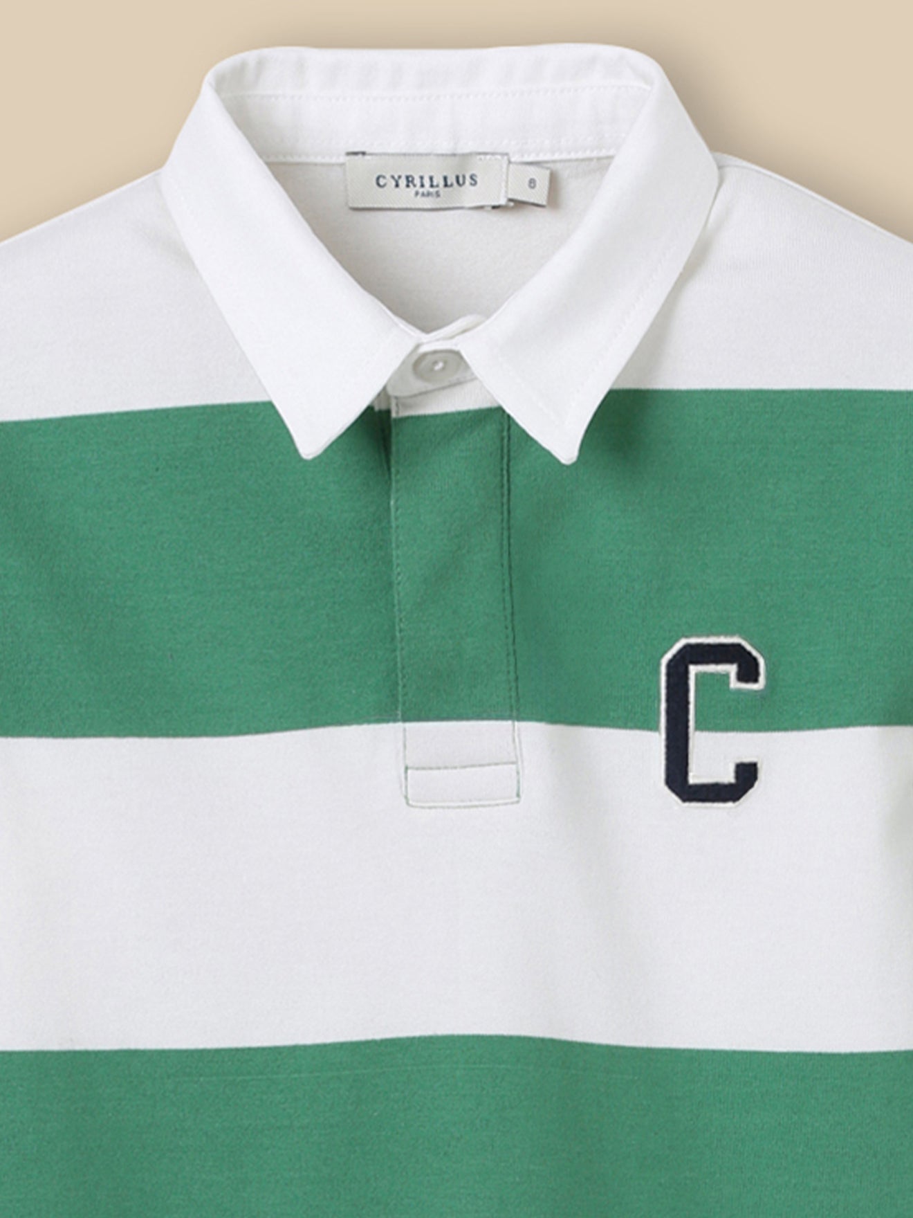 Jungen Rugby-Shirt mit Polokragen – Bio-Baumwolle
