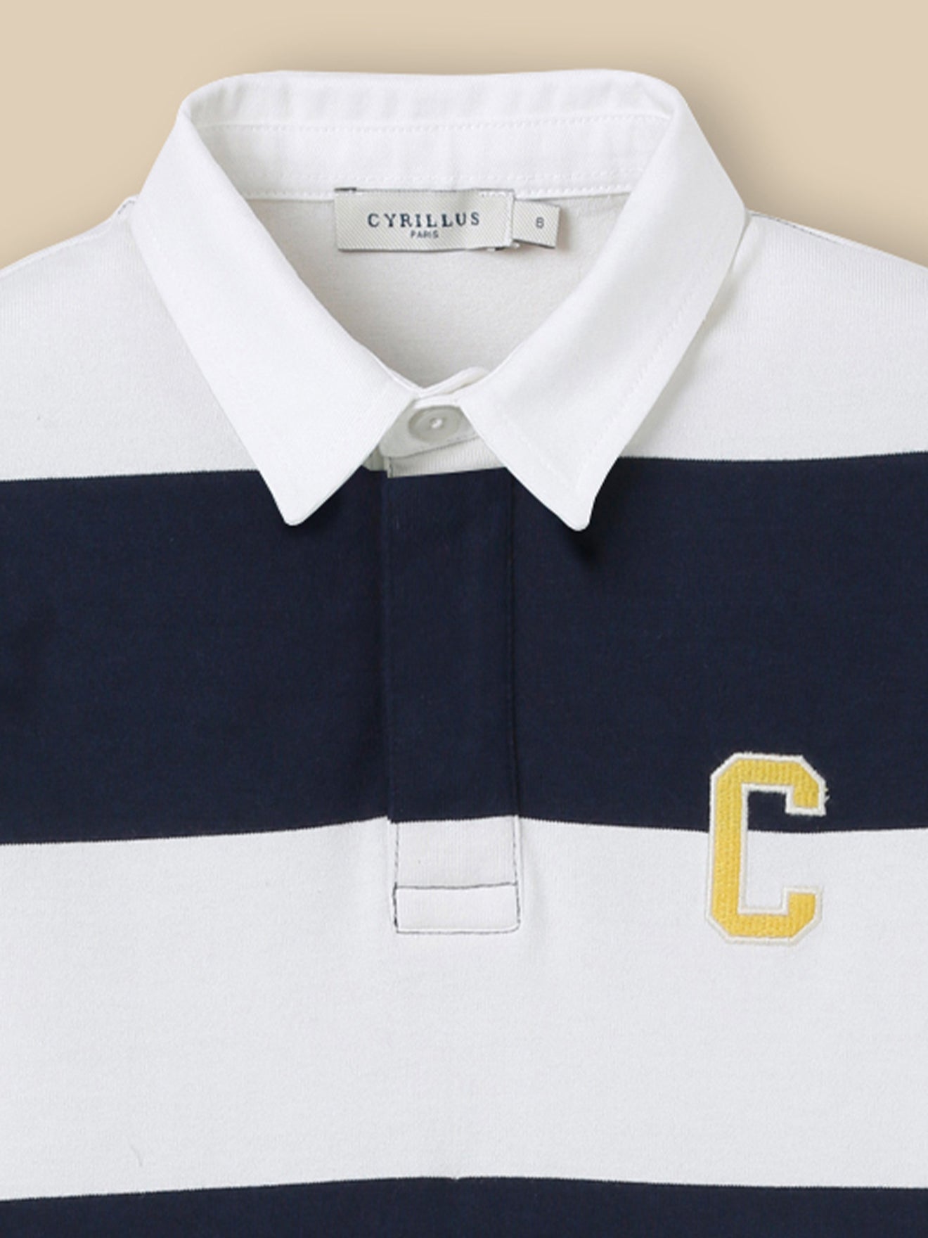 Jungen Rugby-Shirt mit Polokragen – Bio-Baumwolle