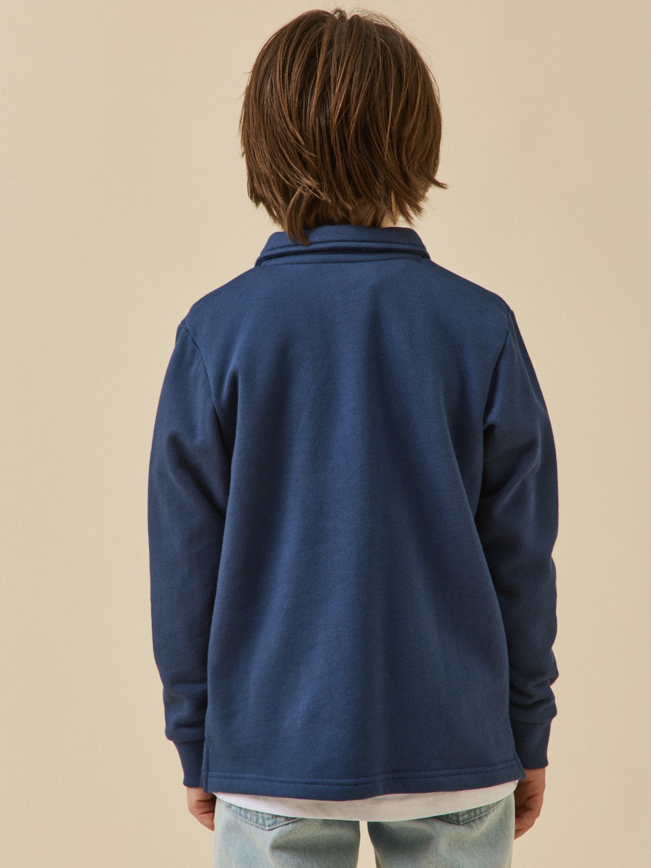 Jungen Polo-Sweatshirt – Bio-Baumwolle