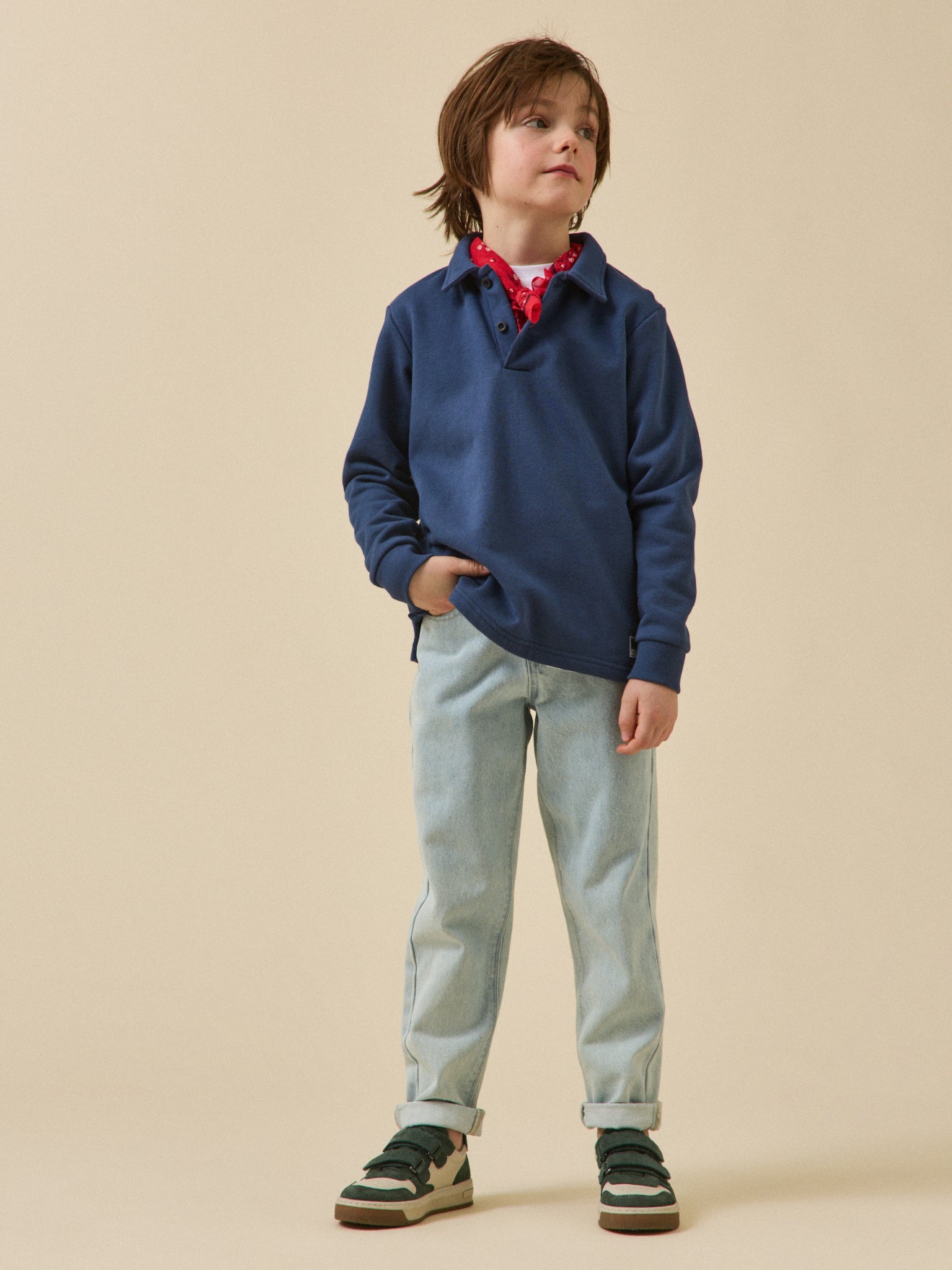 Sweat-polo Garçon - Coton biologique