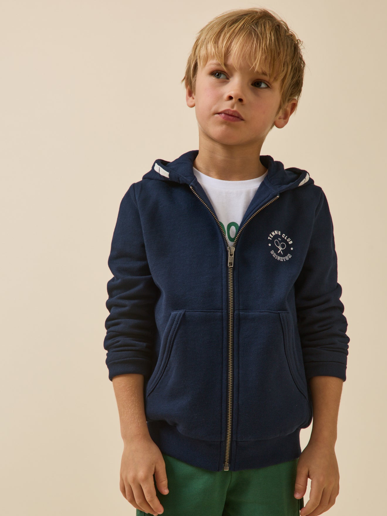 Jungen-Sweatshirt mit Kapuze – Bio-Baumwolle