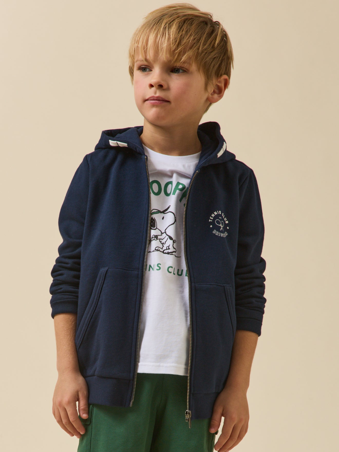 Jungen-Sweatshirt mit Kapuze – Bio-Baumwolle