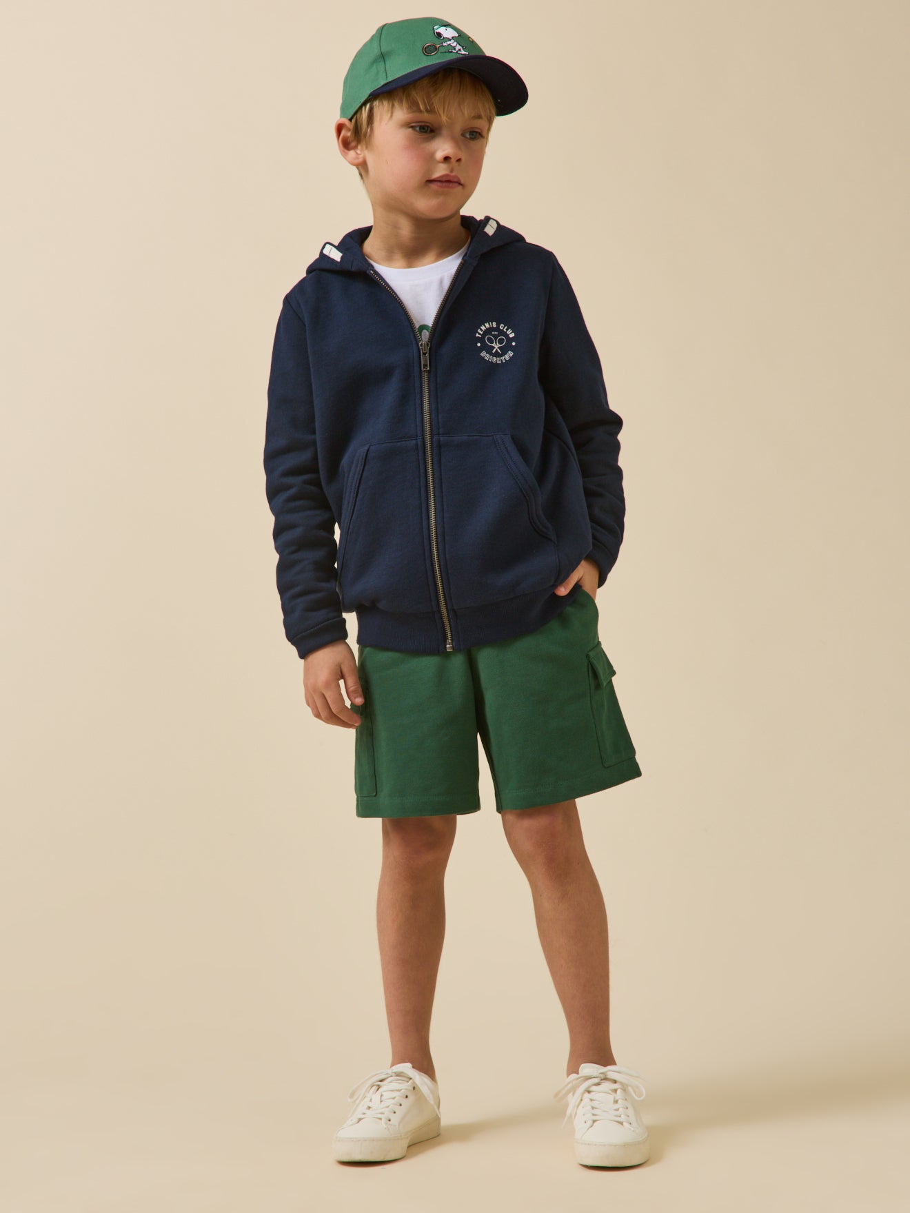 Jungen-Sweatshirt mit Kapuze – Bio-Baumwolle