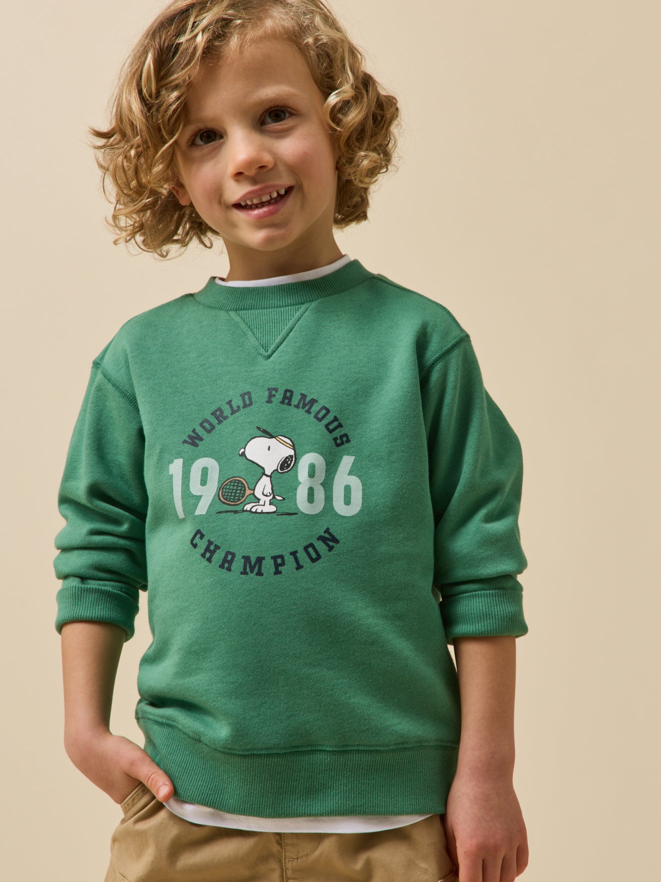 Kinder-Sweatshirt Cyrillus x PEANUTS(TM) – Snoopy Kollektion