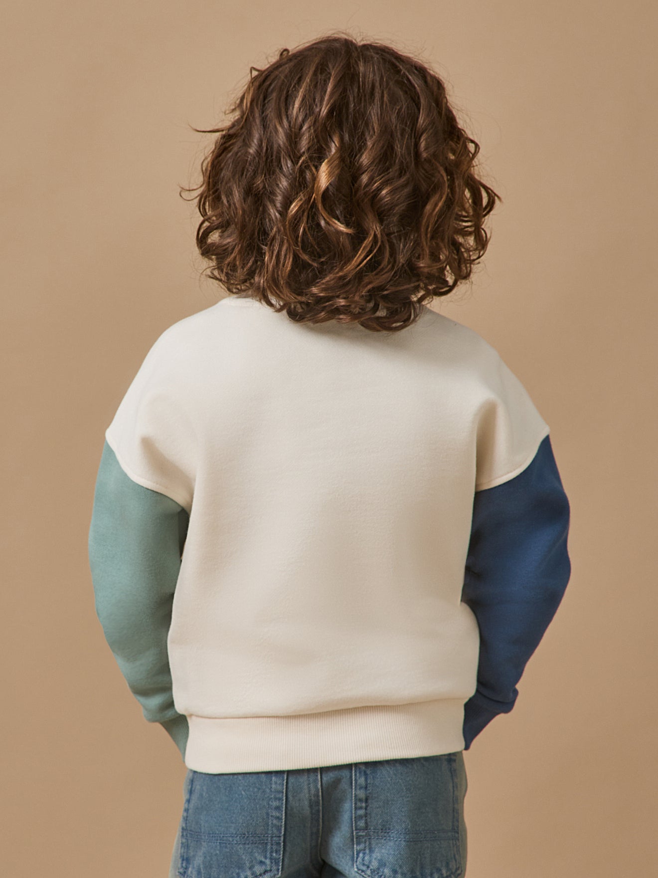 Jungen-Sweatshirt im « Colorblock »-Look