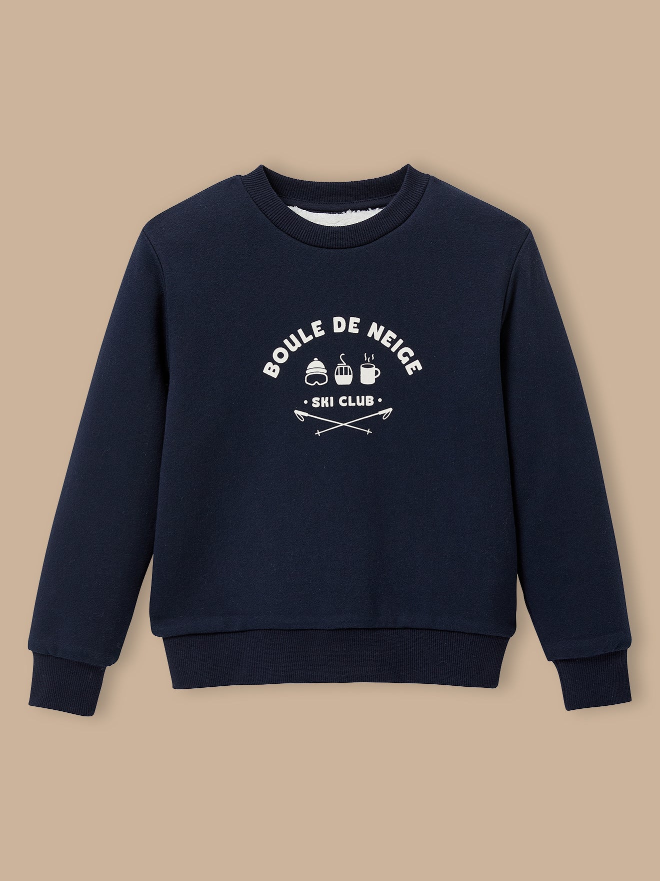 Sweat doublé sherpa Garçon
