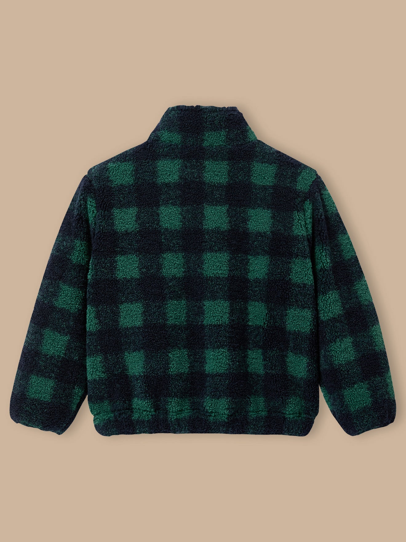 Karierte Sherpa-Jacke für Jungen