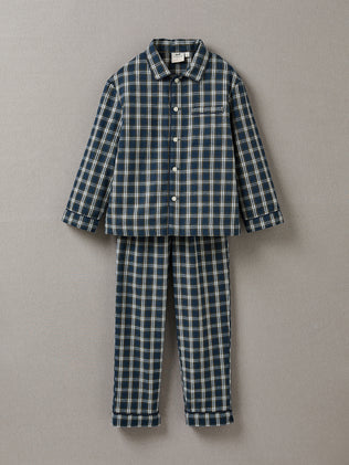 Jungen-Pyjama mit Karomuster
