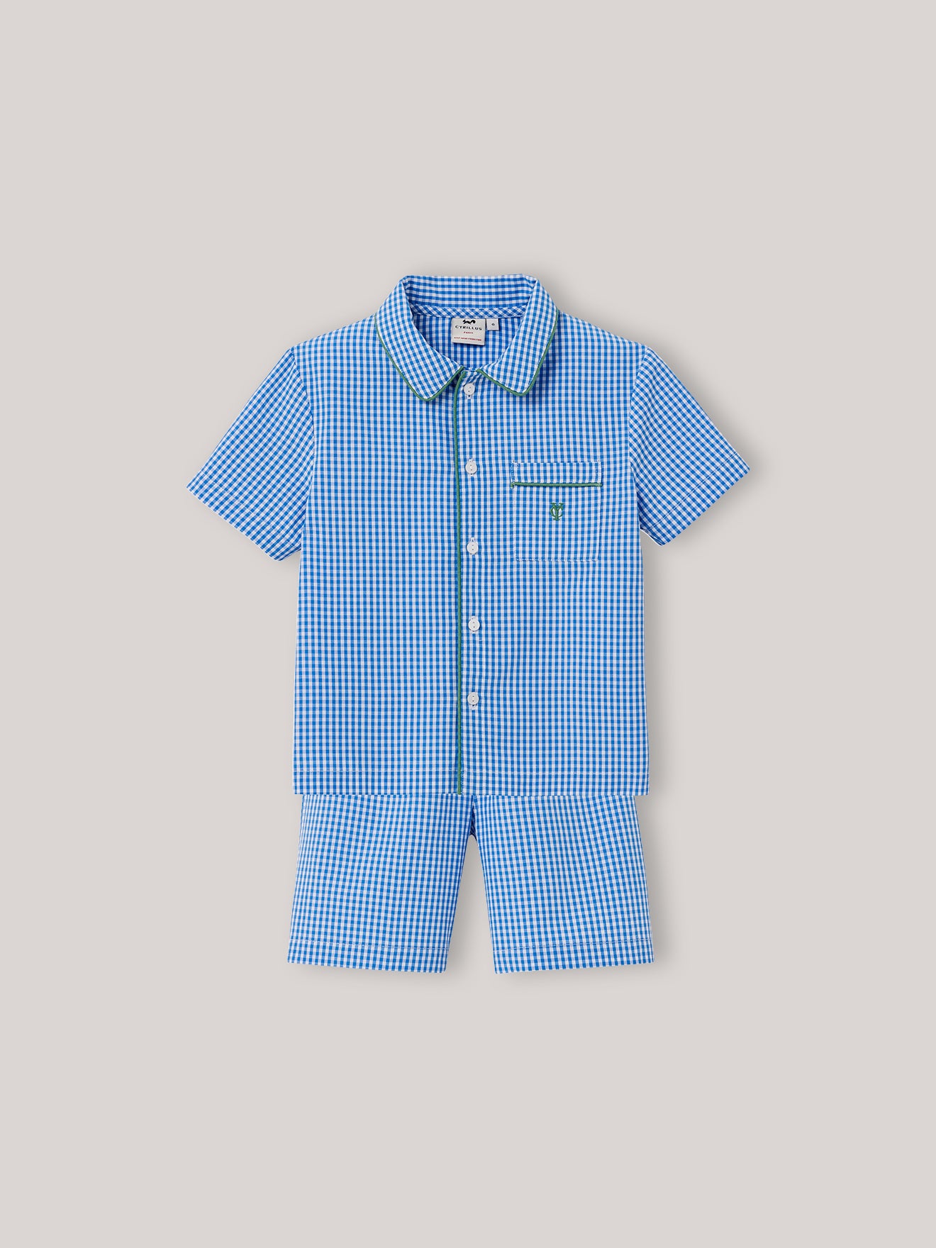 Pyja-short vichy Garçon