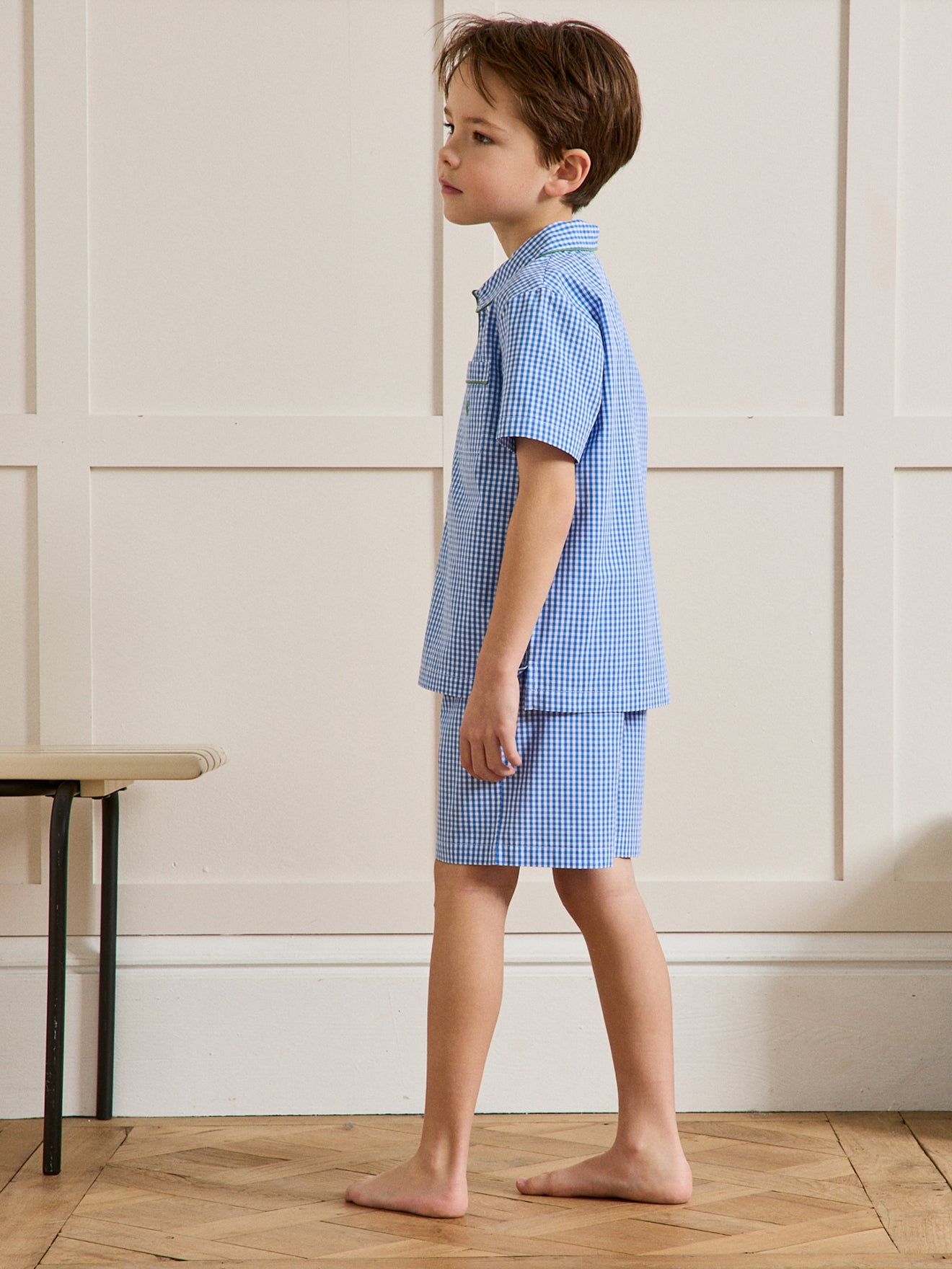 Pyja-short vichy Garçon