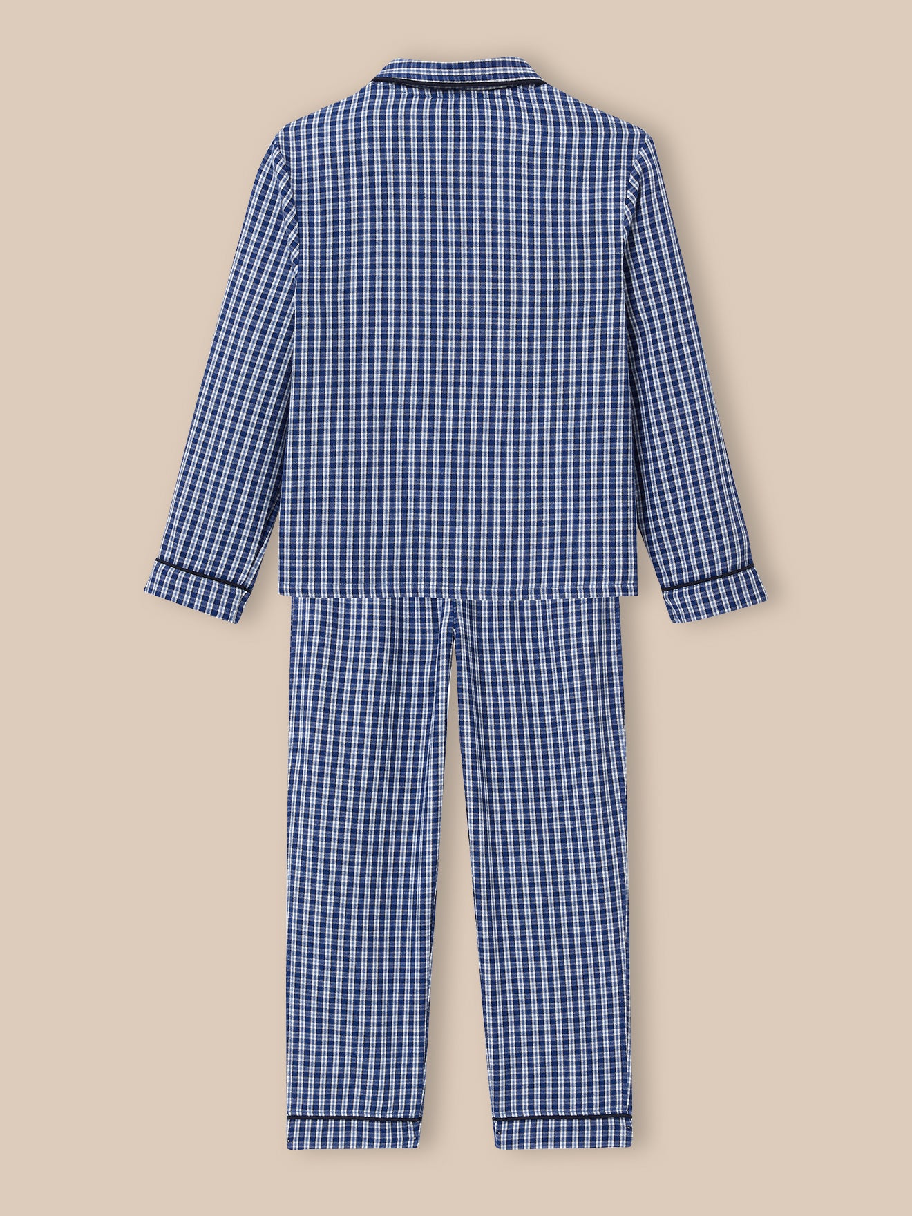 Jungen-Pyjama mit Karomuster, klassisch