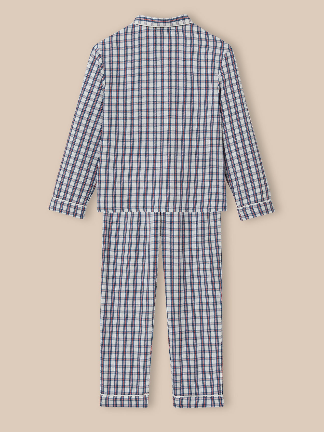 Jungen-Pyjama mit Karomuster, klassisch