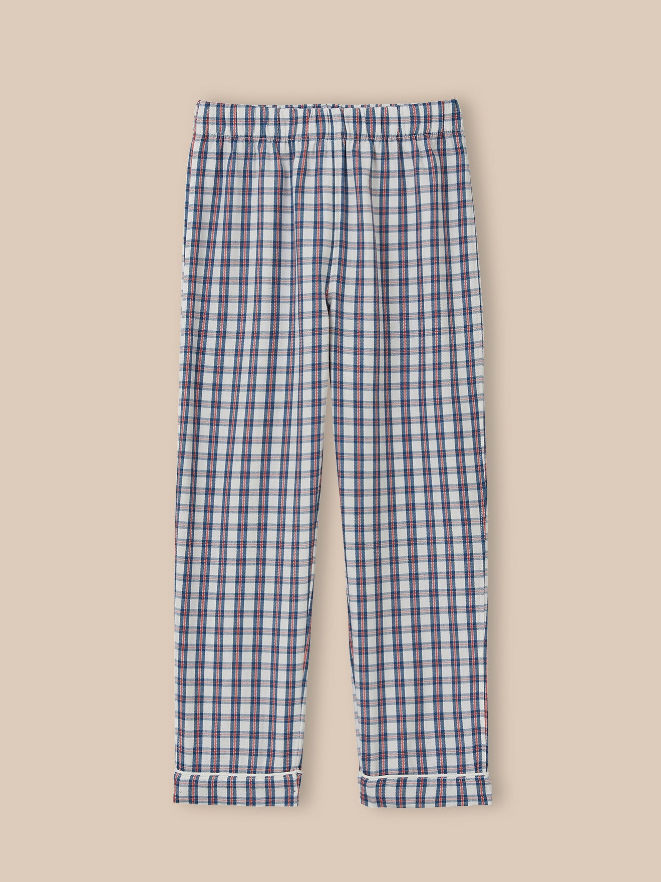 Jungen-Pyjama mit Karomuster, klassisch