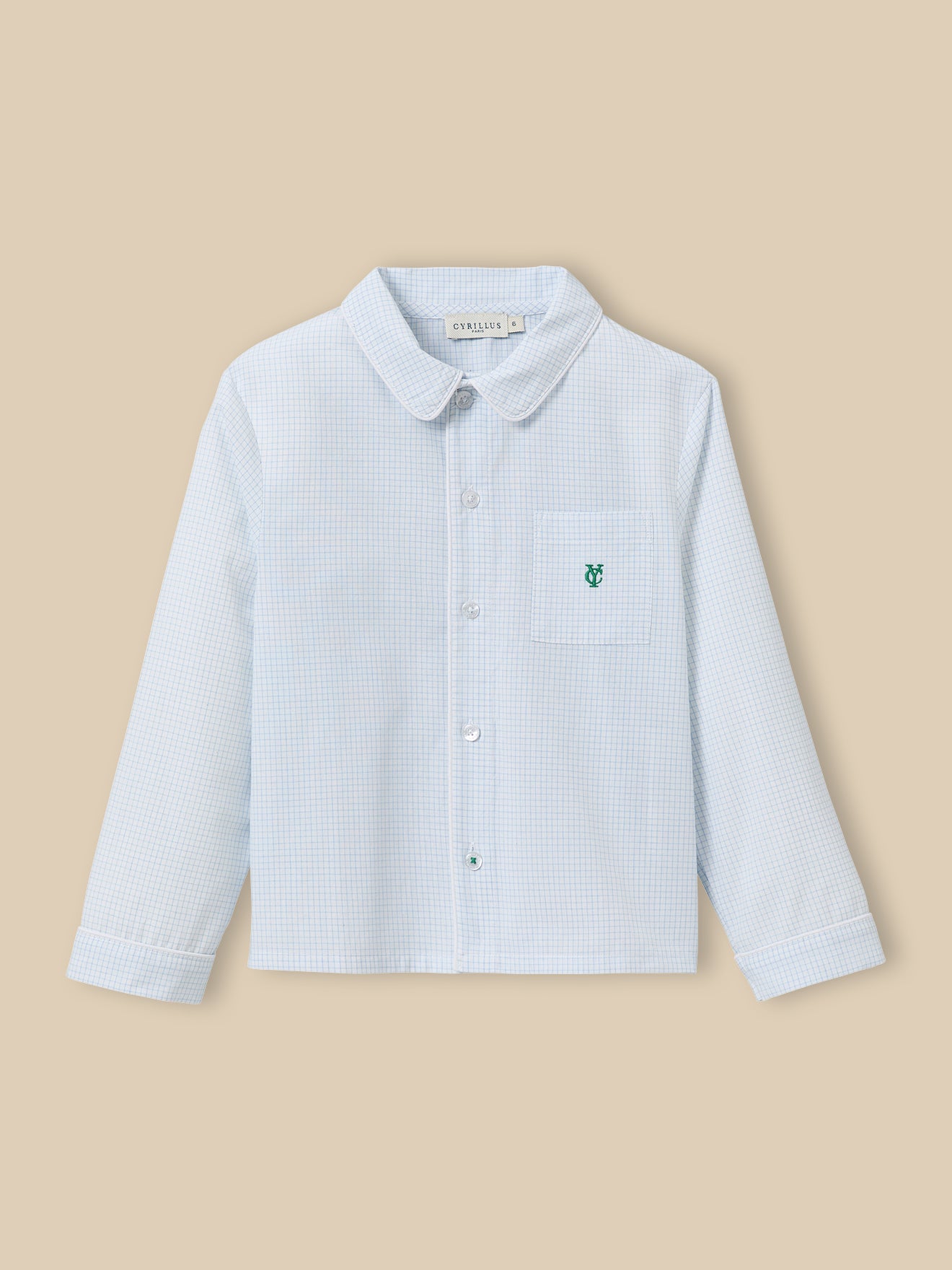 Jungen-Pyjama mit Vichy-Karos