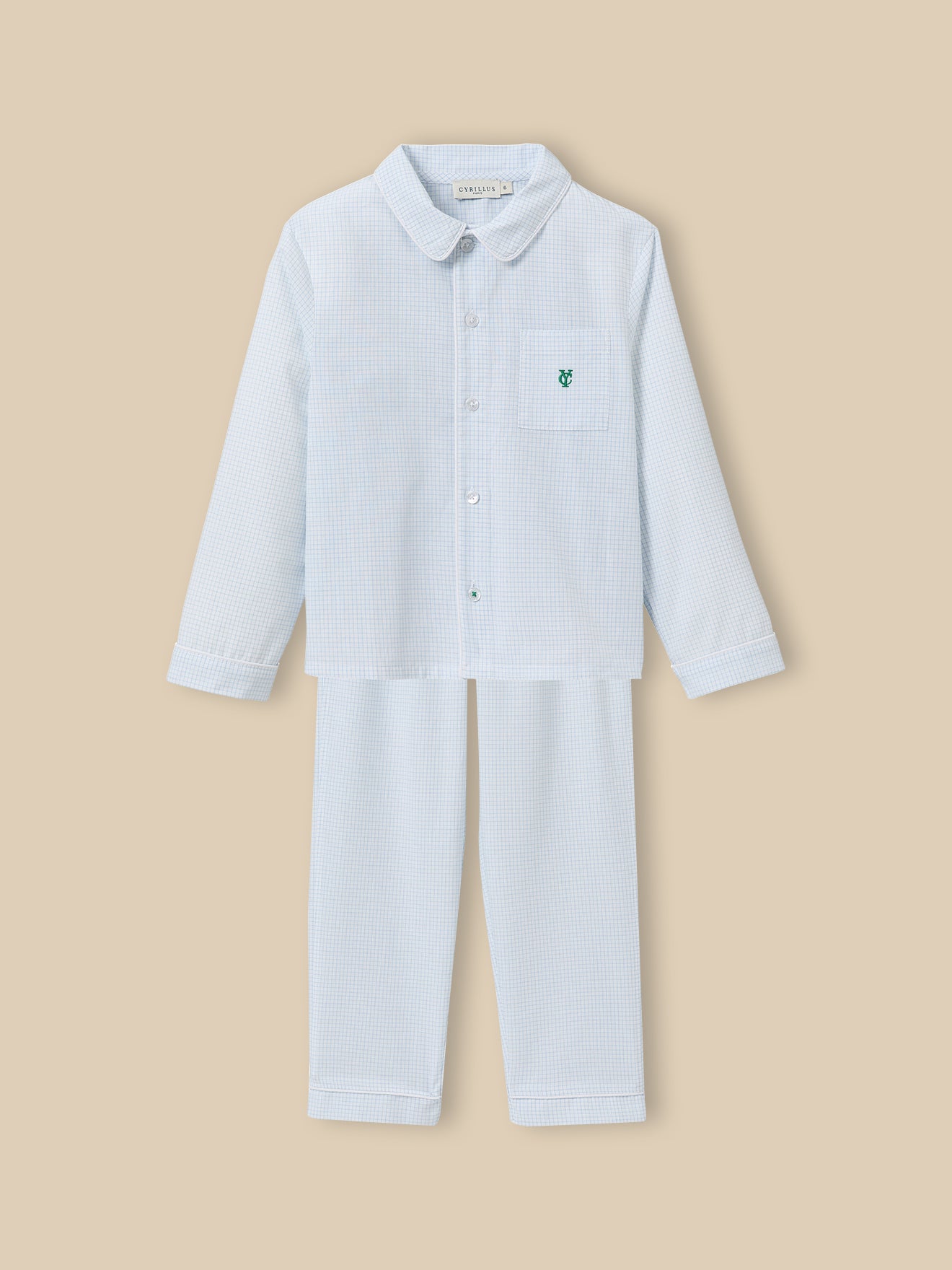 Jungen-Pyjama mit Vichy-Karos
