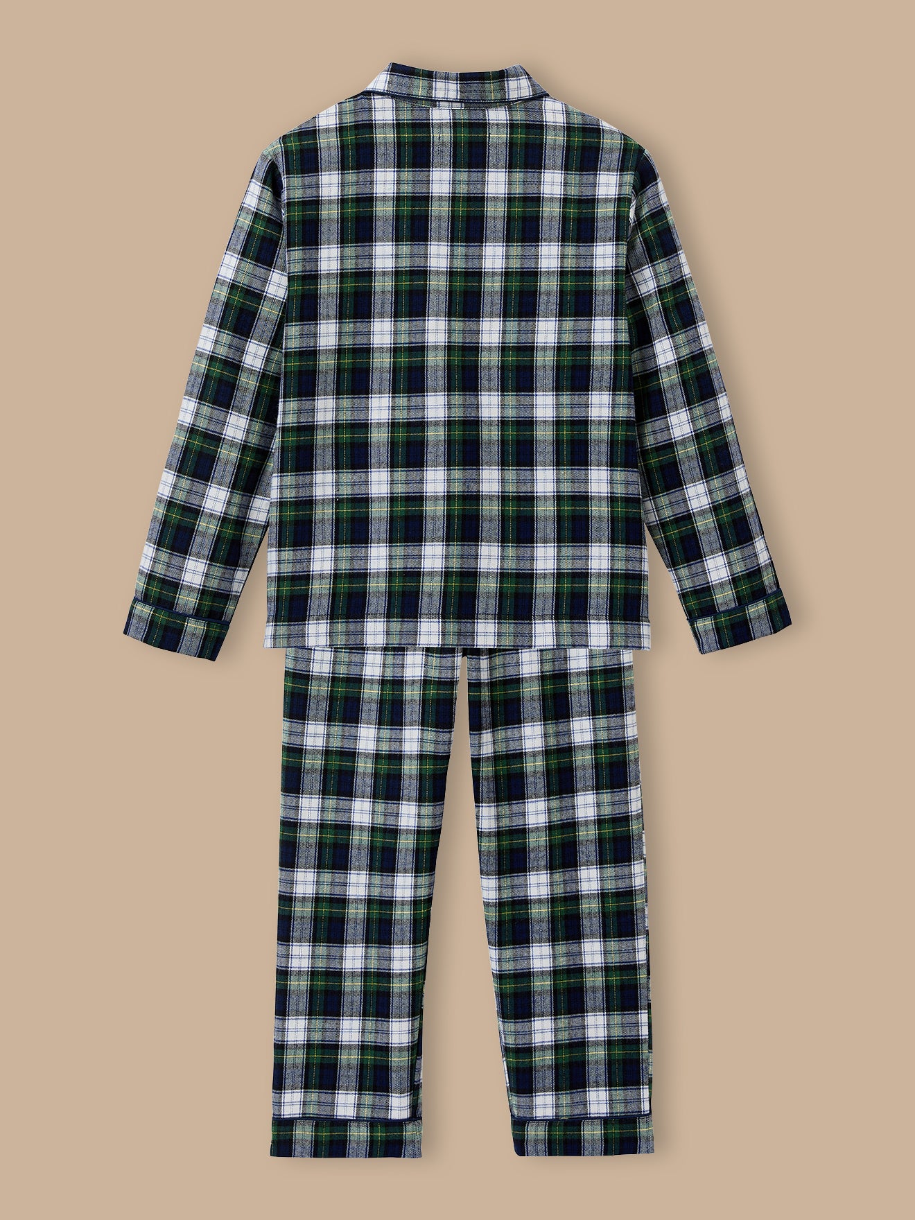 Jungen-Pyjama im Grossvater-Look mit Karomuster