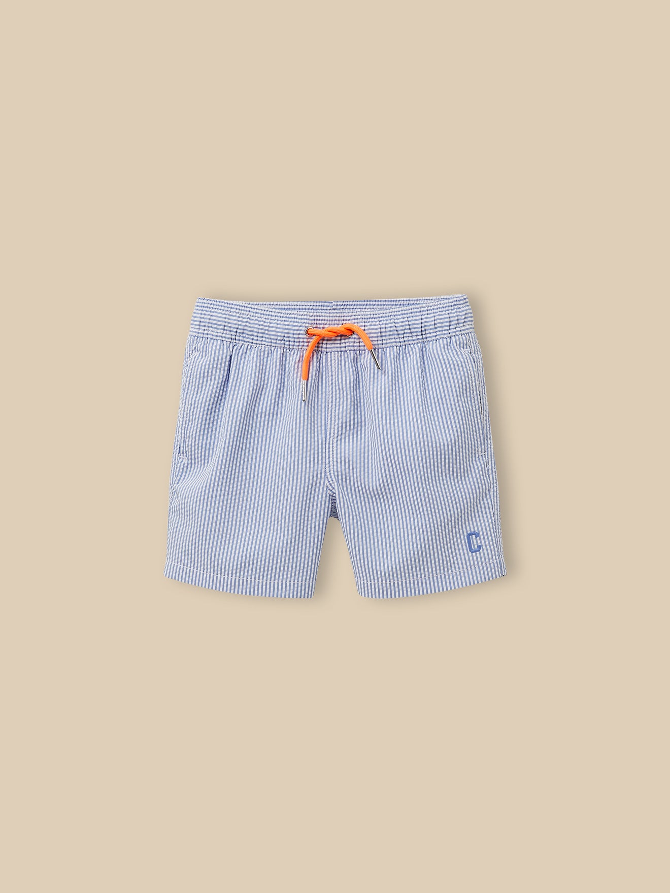 Short de bain en seersucker Garçon
