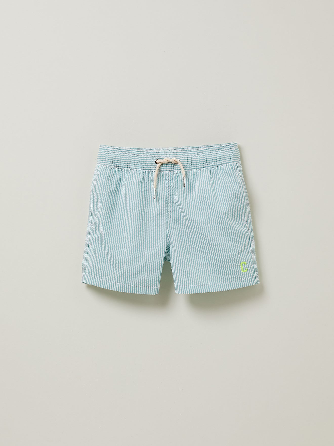 Short de bain en seersucker Garçon