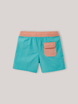 Short de bain colorblock Garçon