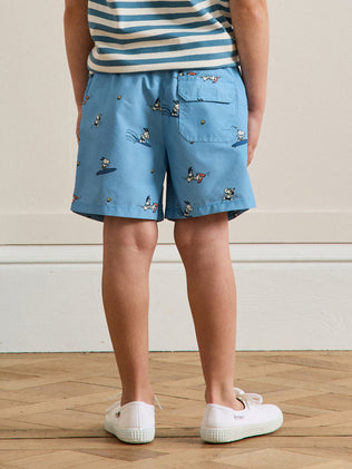 Short de bain "voiliers" Garçon