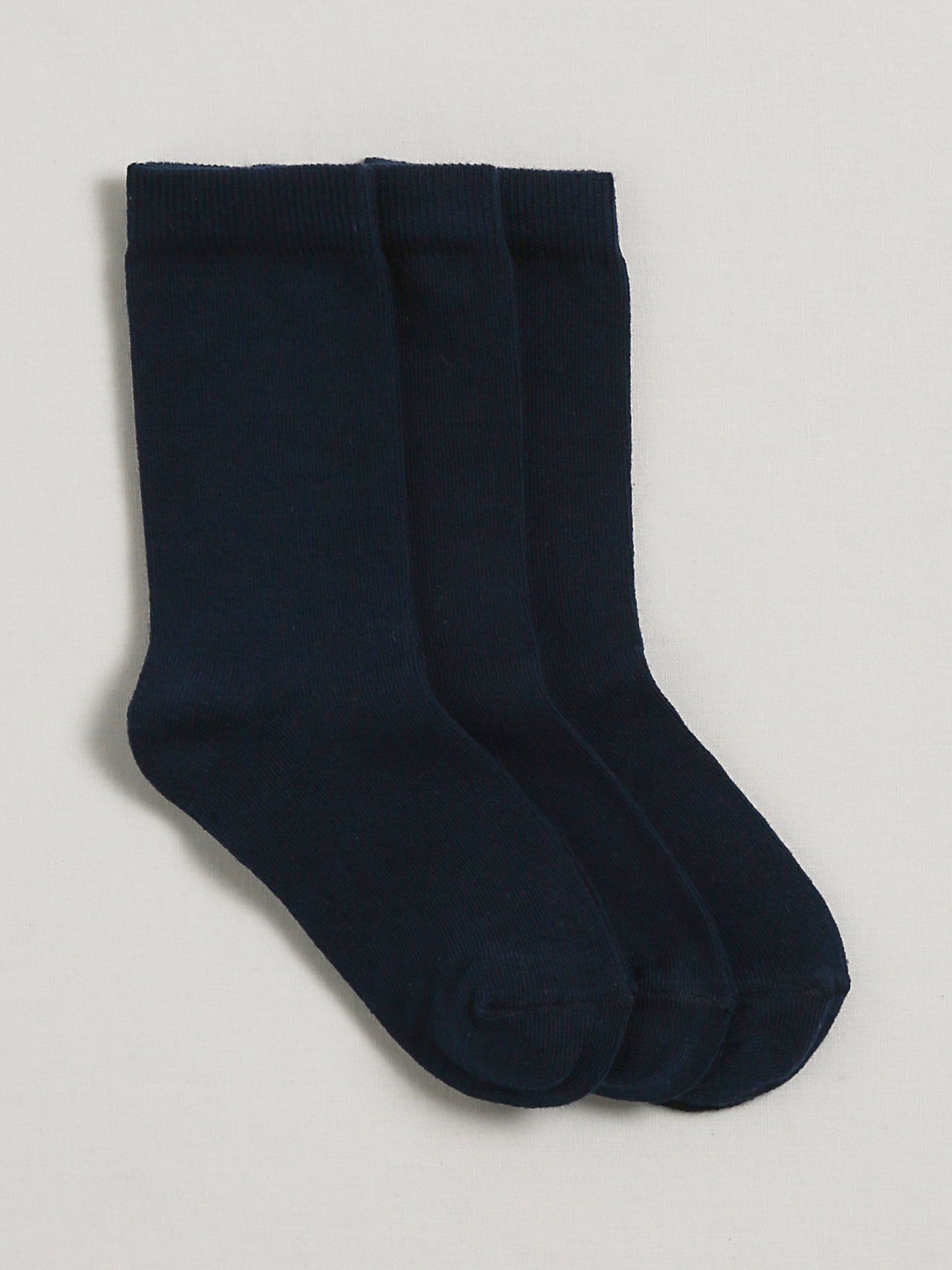 Chaussettes unies par lot de 3 garçon