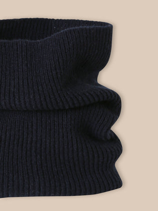 Snood tube en côtes laine mérinos Enfant