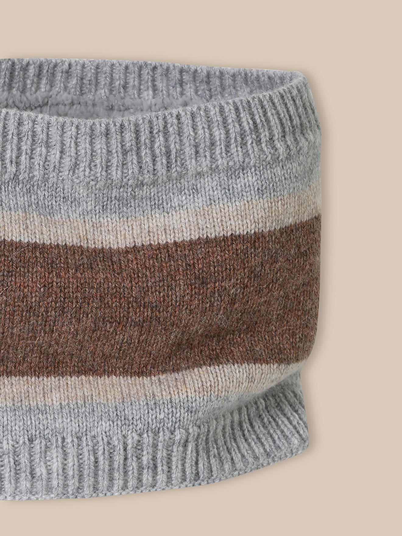 Snood rayé en laine Garçon