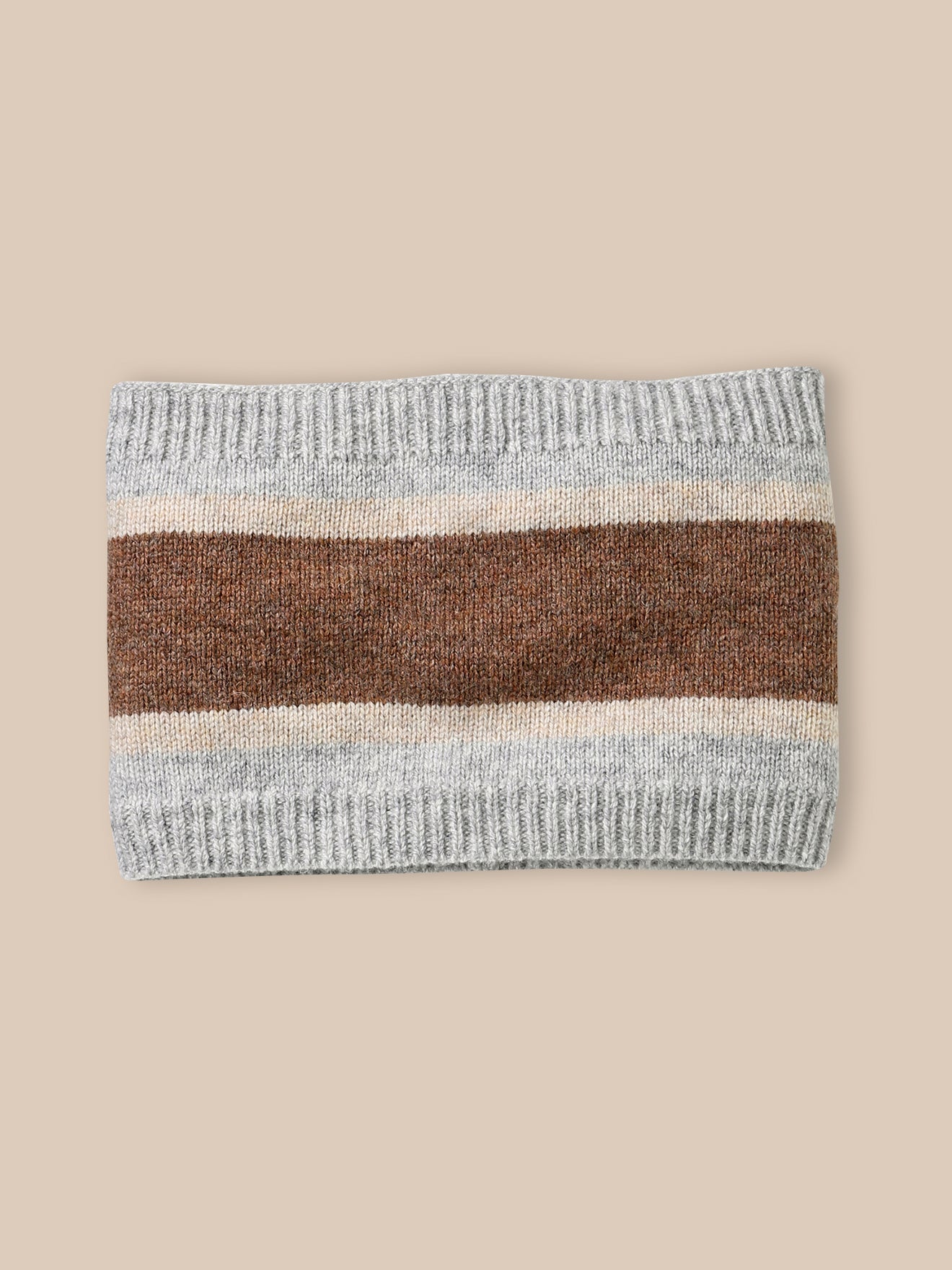 Snood rayé en laine Garçon