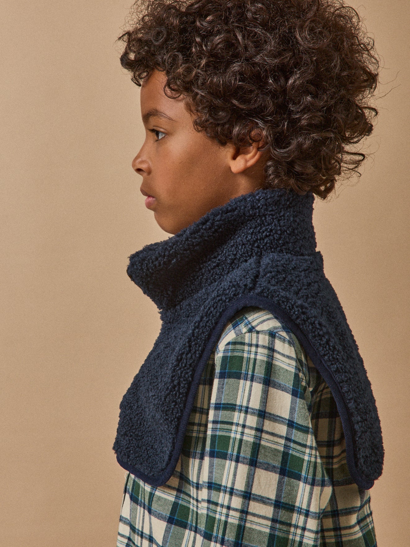 Faux col en sherpa Garçon