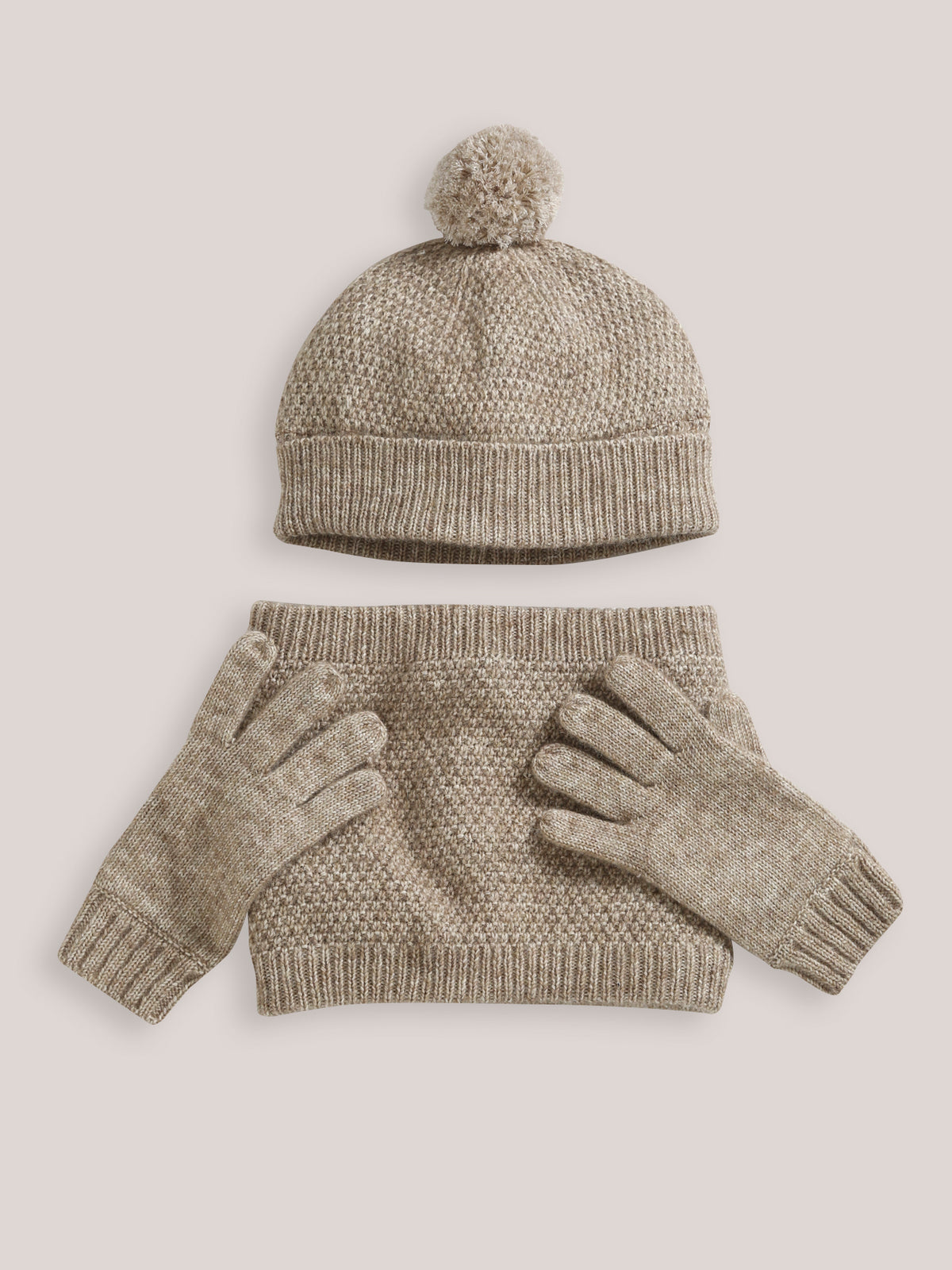 Kindermütze + Schlauchschal + Handschuhe