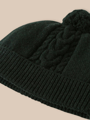 Zopfmütze aus Lambswool für Jungen