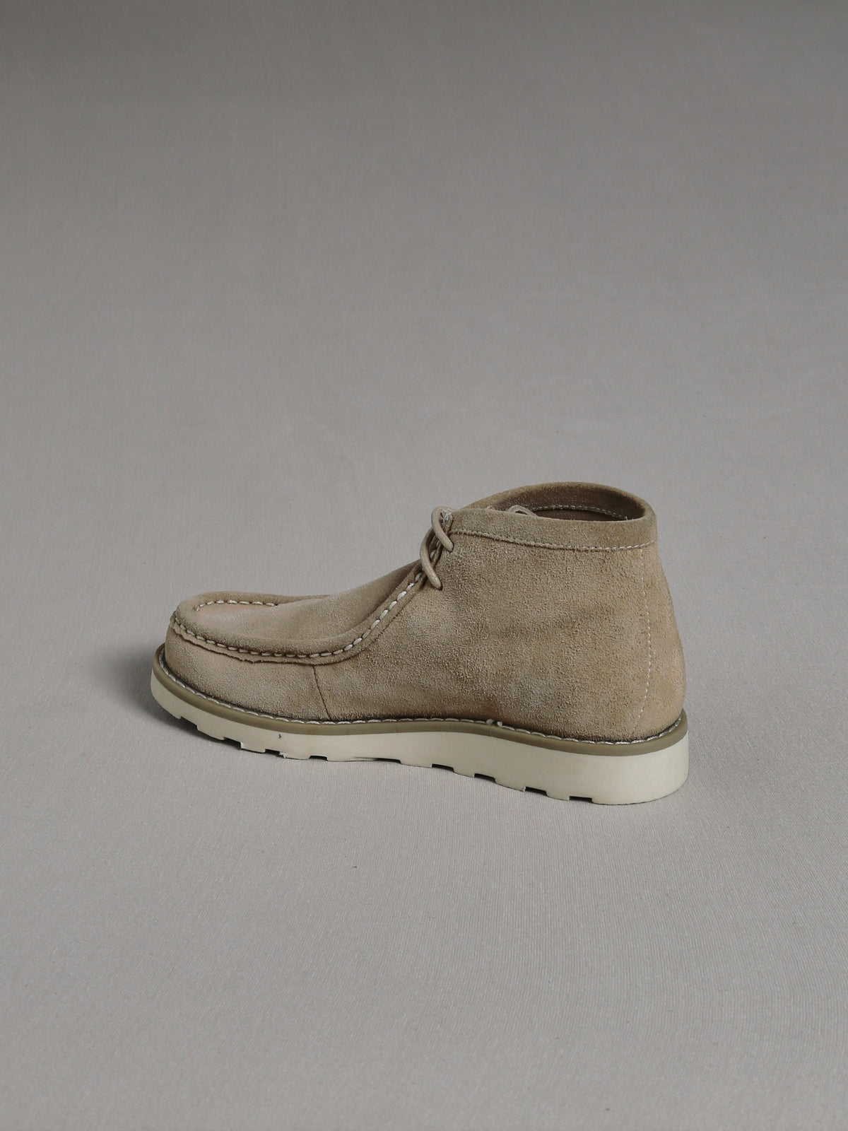 Derby Garçon en cuir velours
