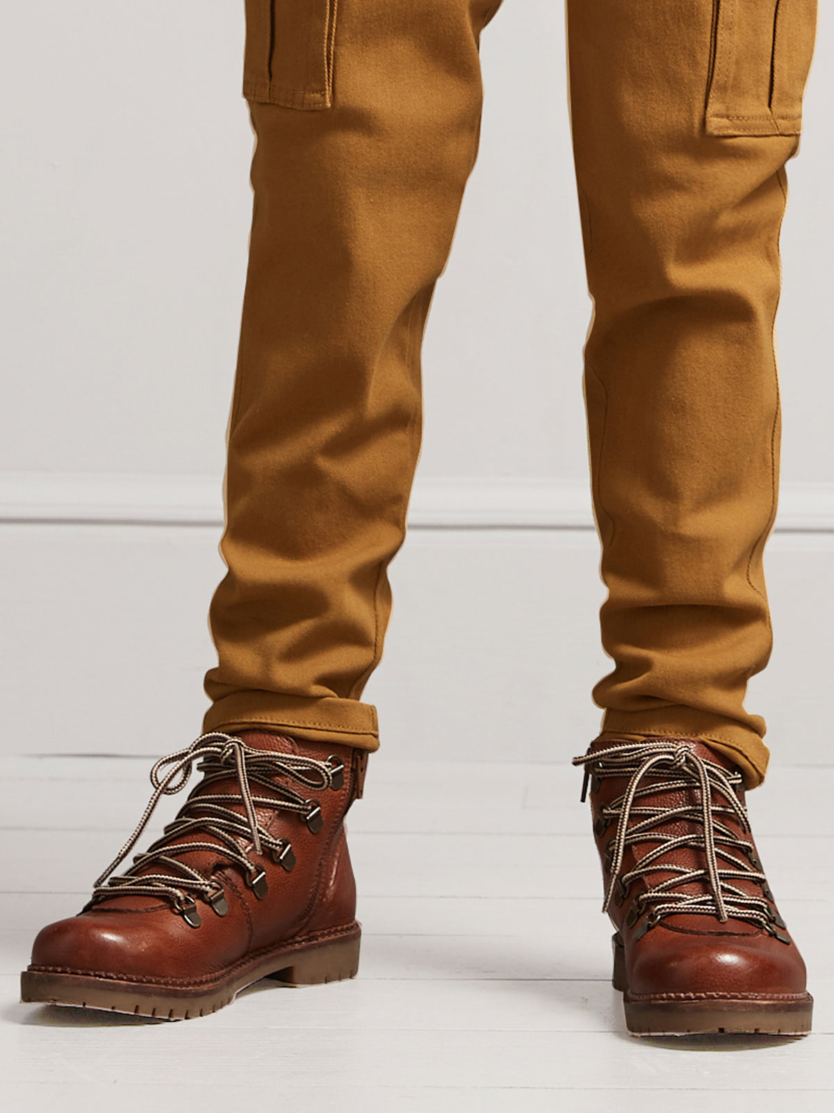 Hohe Jungen-Boots aus Leder