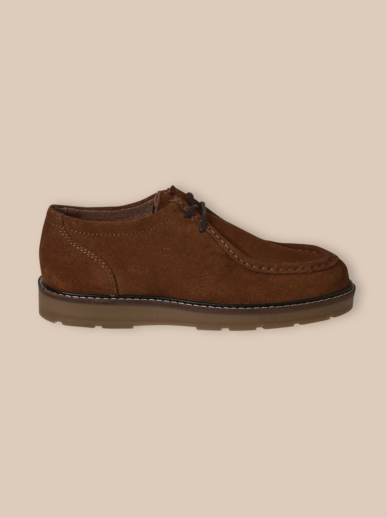 Derbies à lacets croûte de cuir Garçon