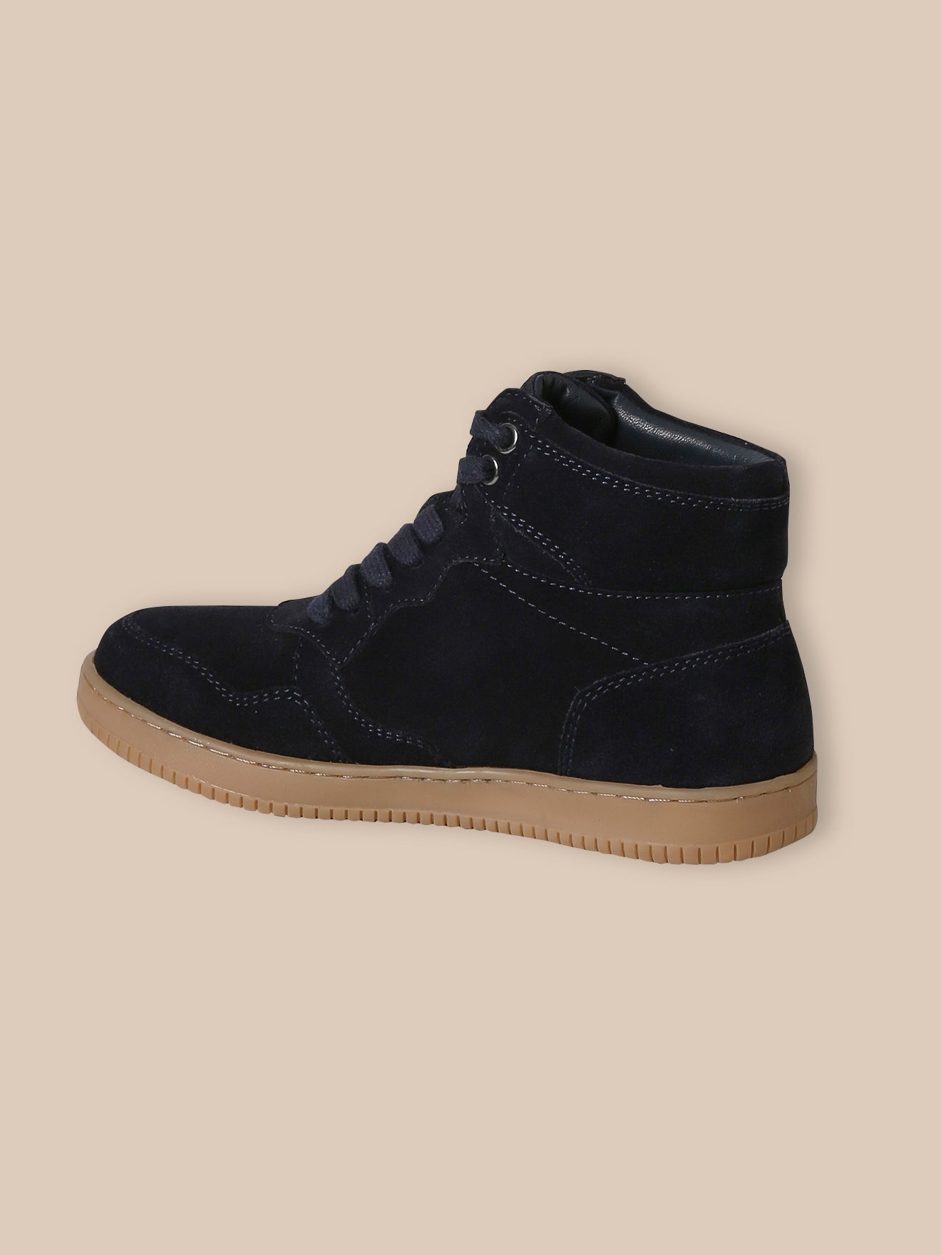 Jungen-Sneaker High aus Veloursleder