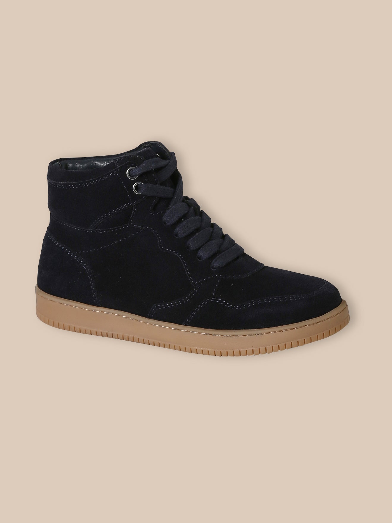 Jungen-Sneaker High aus Veloursleder
