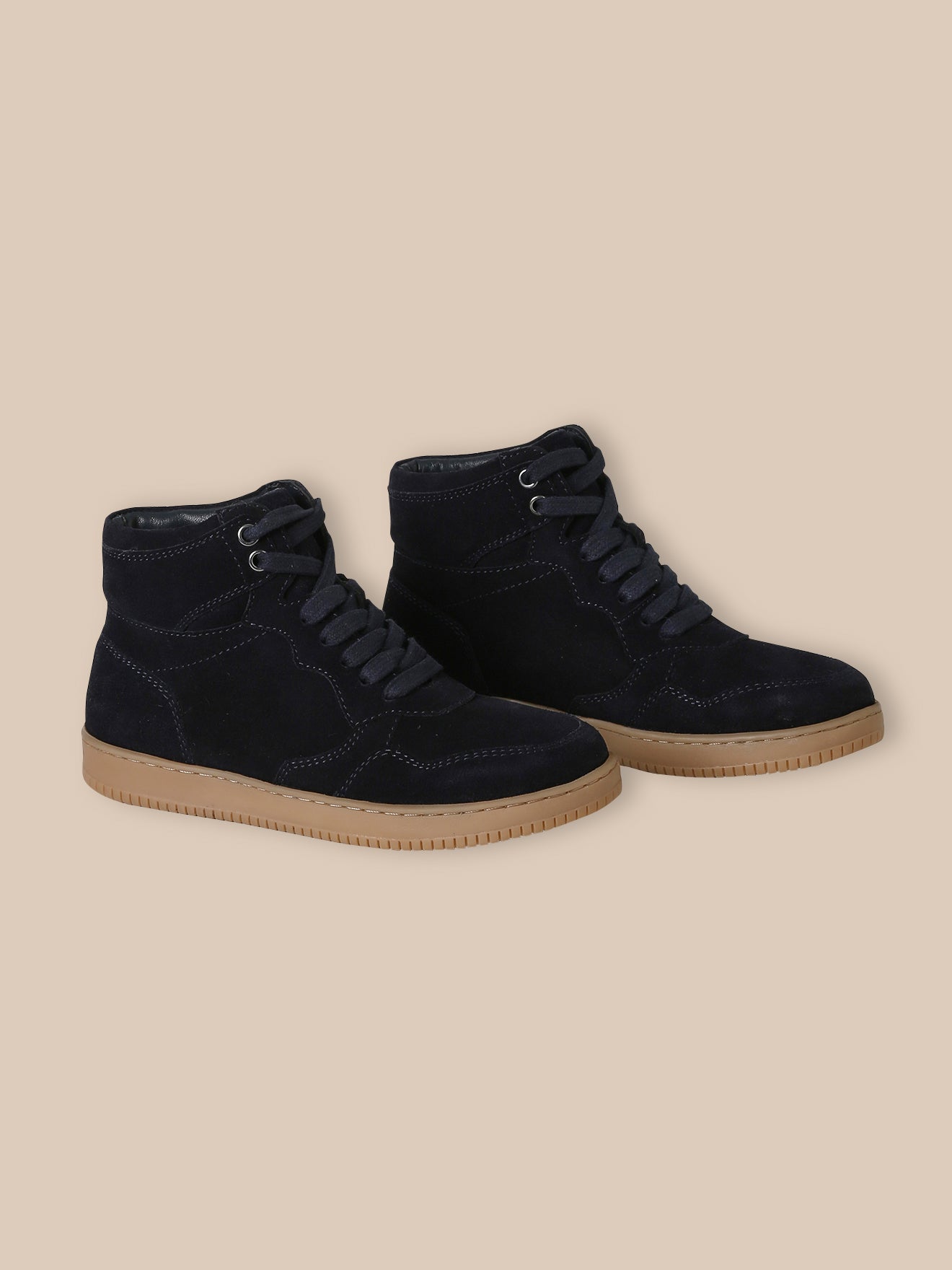 Jungen-Sneaker High aus Veloursleder