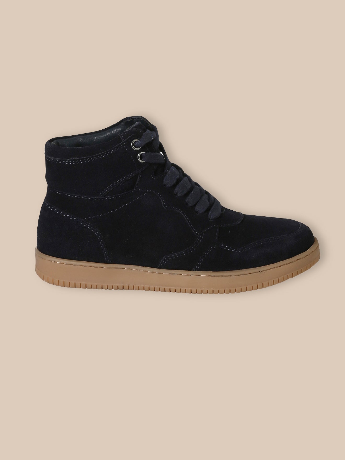 Jungen-Sneaker High aus Veloursleder