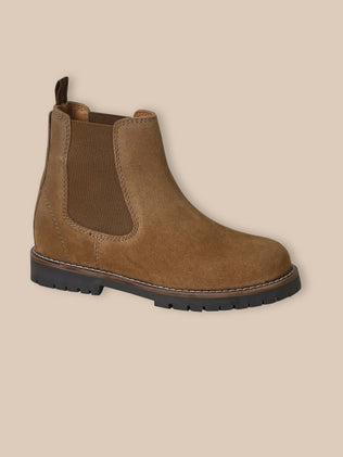 Boots Chelsea Garçon en croûte de cuir