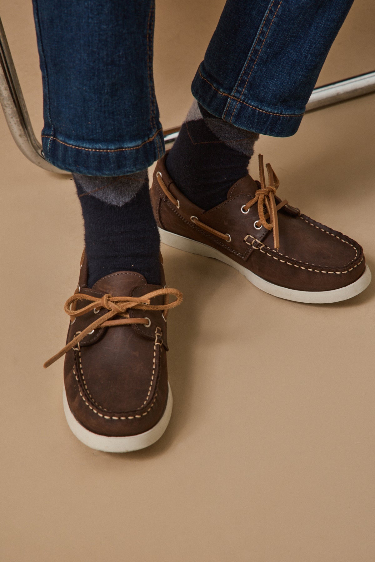 Jungen-Bootsschuhe aus Leder