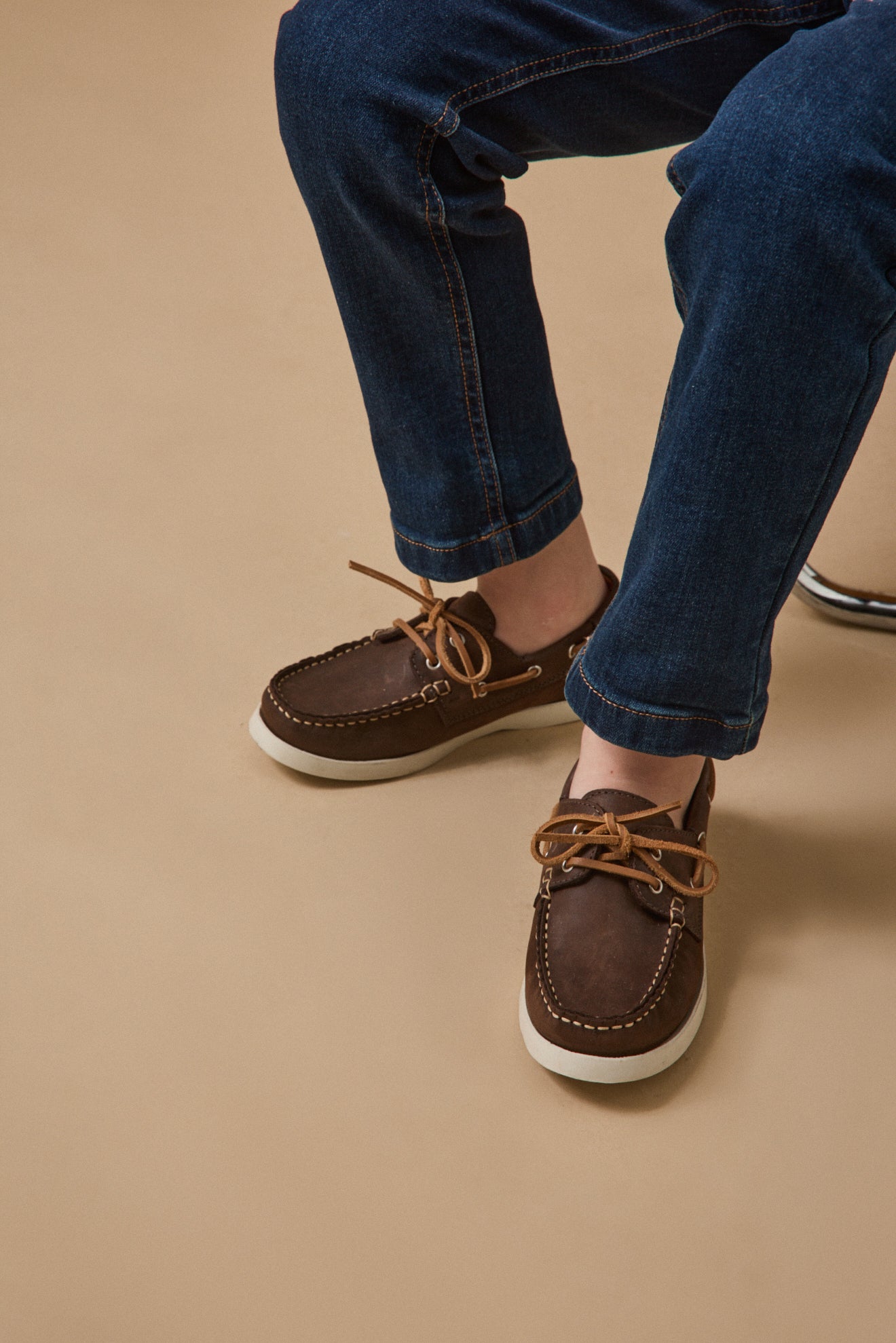 Jungen-Bootsschuhe aus Leder