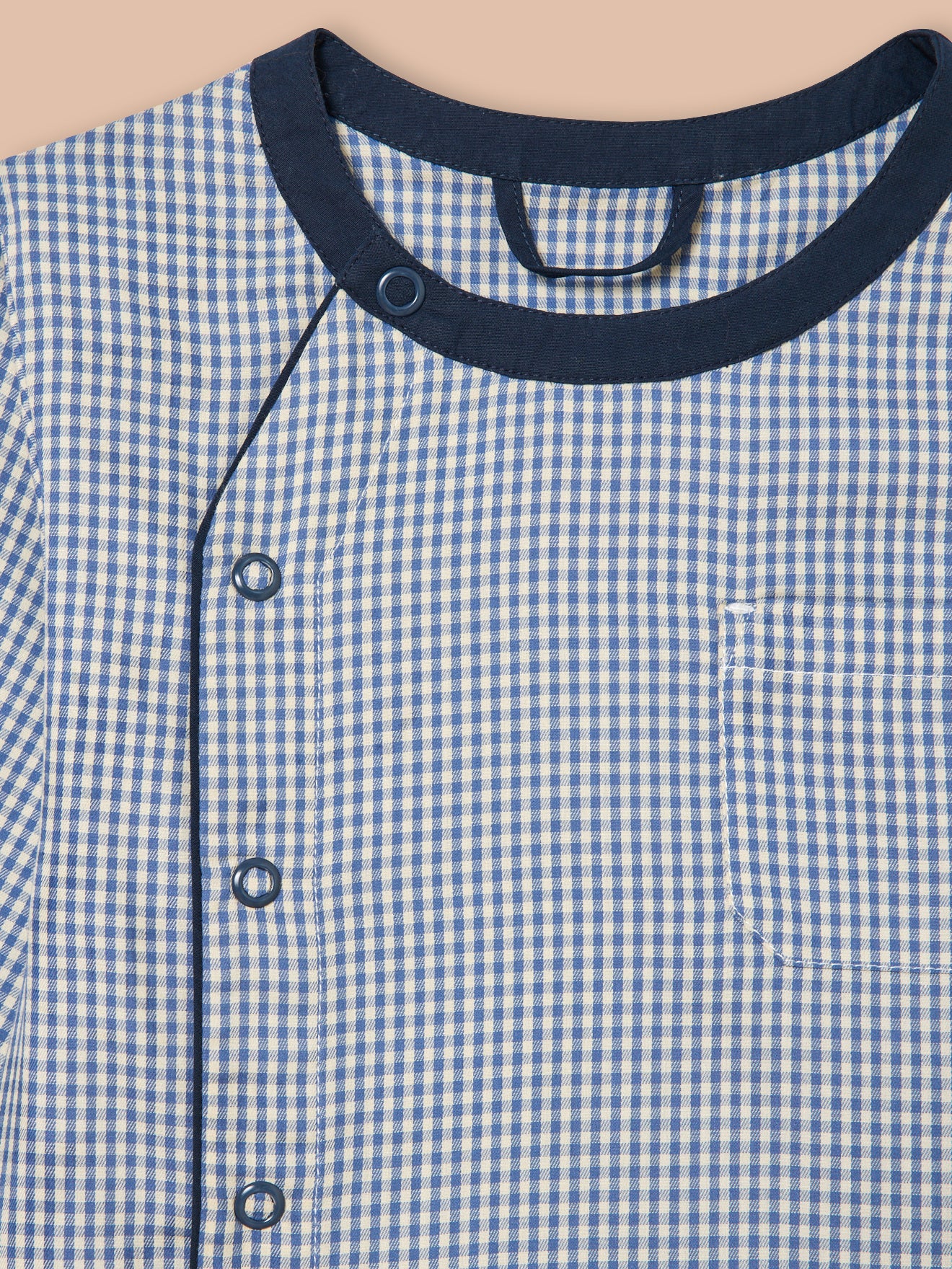 Jungenkittel mit Vichy-Karos