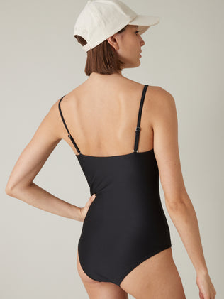 Maillot de bain bustier jacquard femme