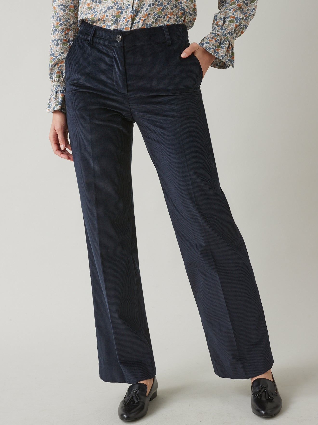Pantalon large velours c tel femme Chlo