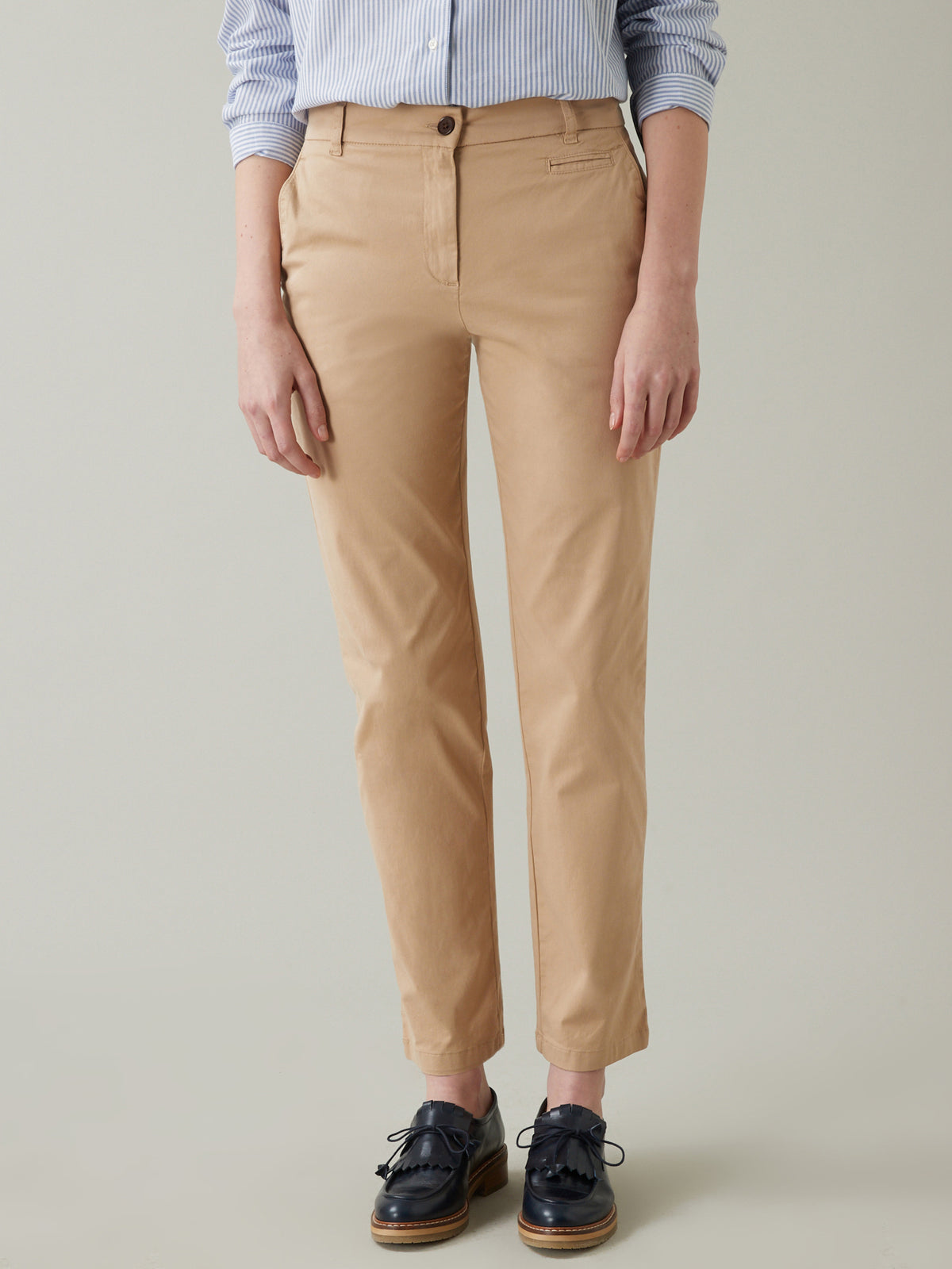 Chino coton stretch femme