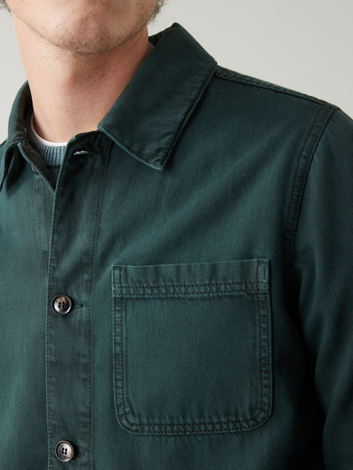 Veste worker homme twill coton recyclé