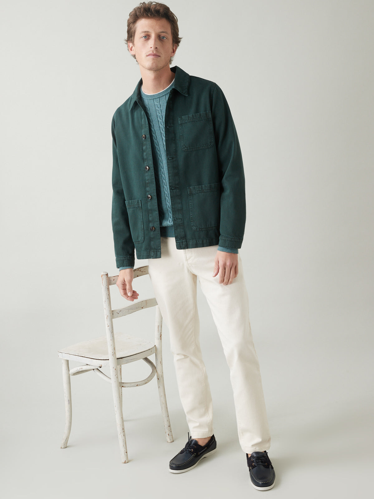 Veste worker homme twill coton recyclé
