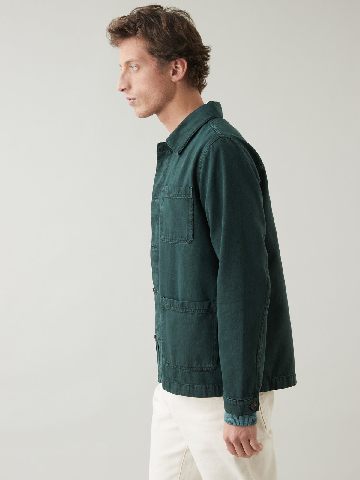 Veste worker homme twill coton recyclé